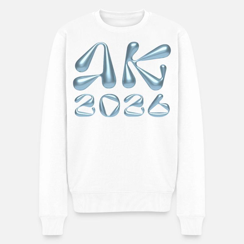 Flüssigmetall AK 2023 - Männer Premium Bio Pullover - Weiß