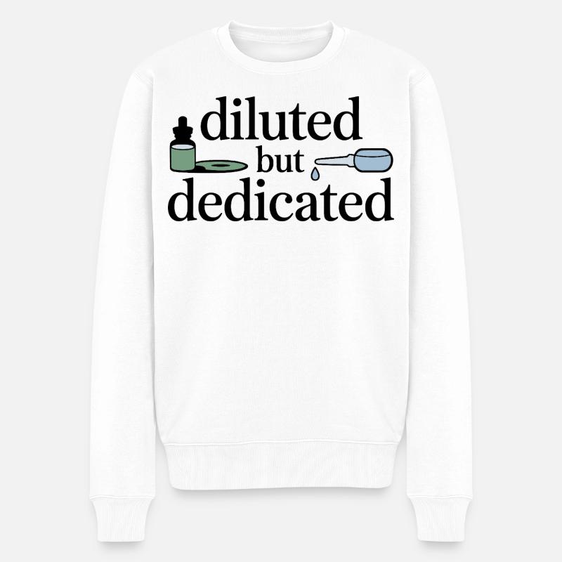 L’homéopathie diluée mais professionnelle dévouée - Pull Premium bio Homme - blanc