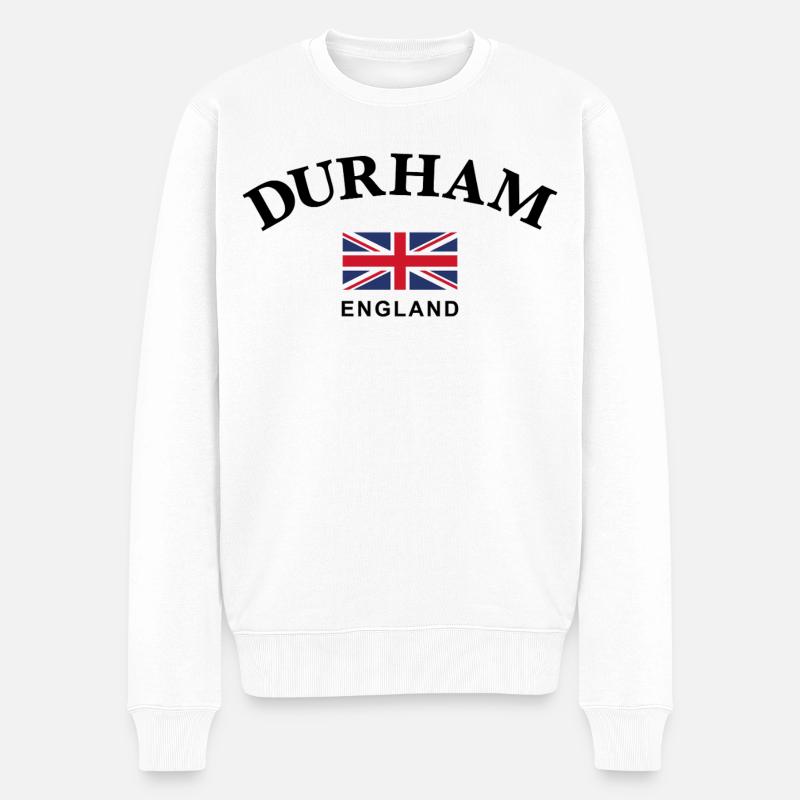 Durham, Angleterre - Pull Premium bio Homme - blanc