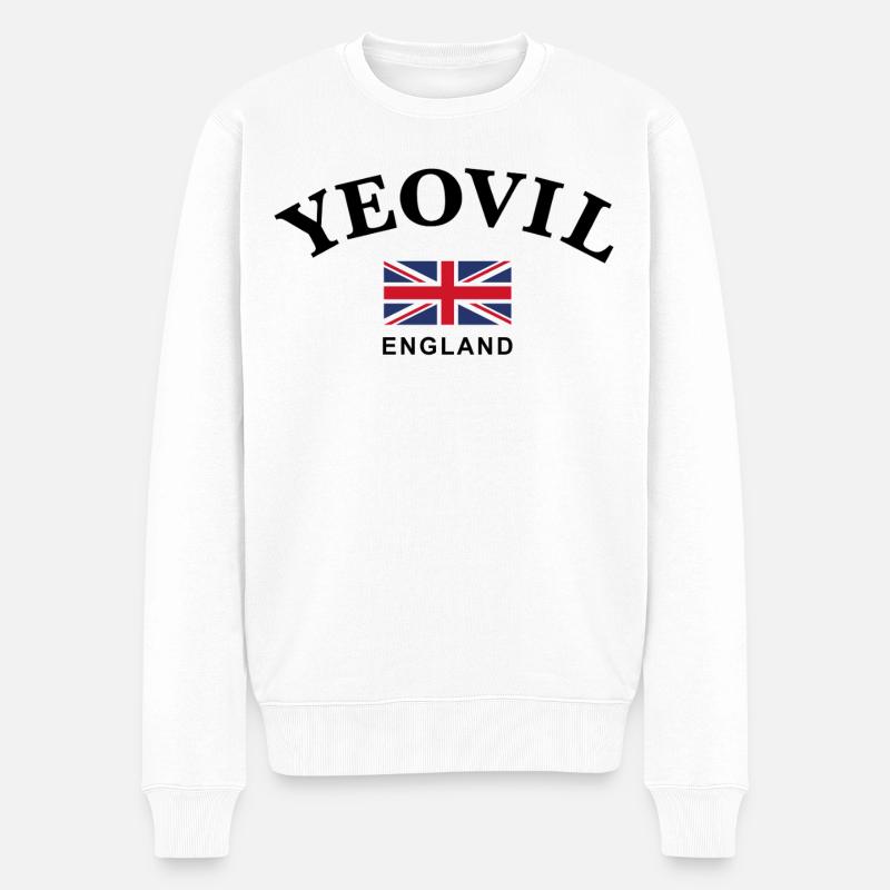 Yeovil, England - Männer Premium Bio Pullover - Weiß
