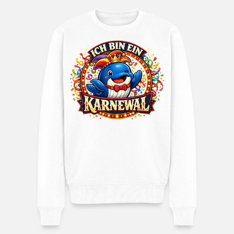Cadeau drôle du Carnaval 2026 - Pull Premium bio Homme - blanc