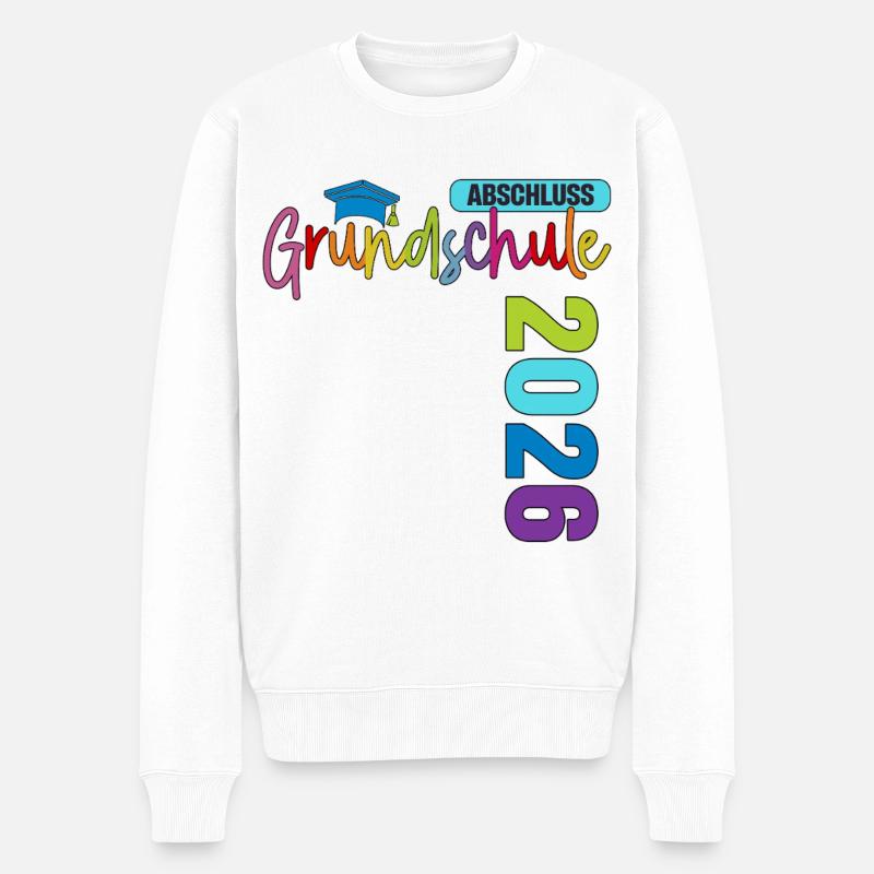 Abschluss 2026 Grundschule - Männer Premium Bio Pullover - Weiß