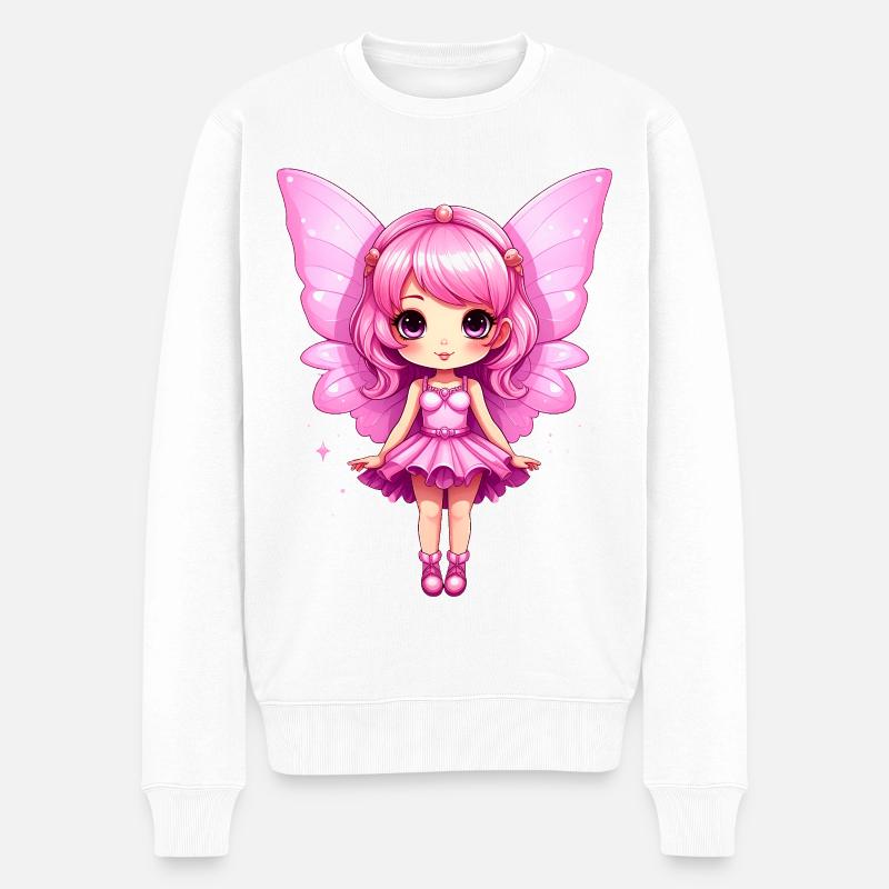 Mignonne Fée Rose - Pull Premium bio Homme - blanc