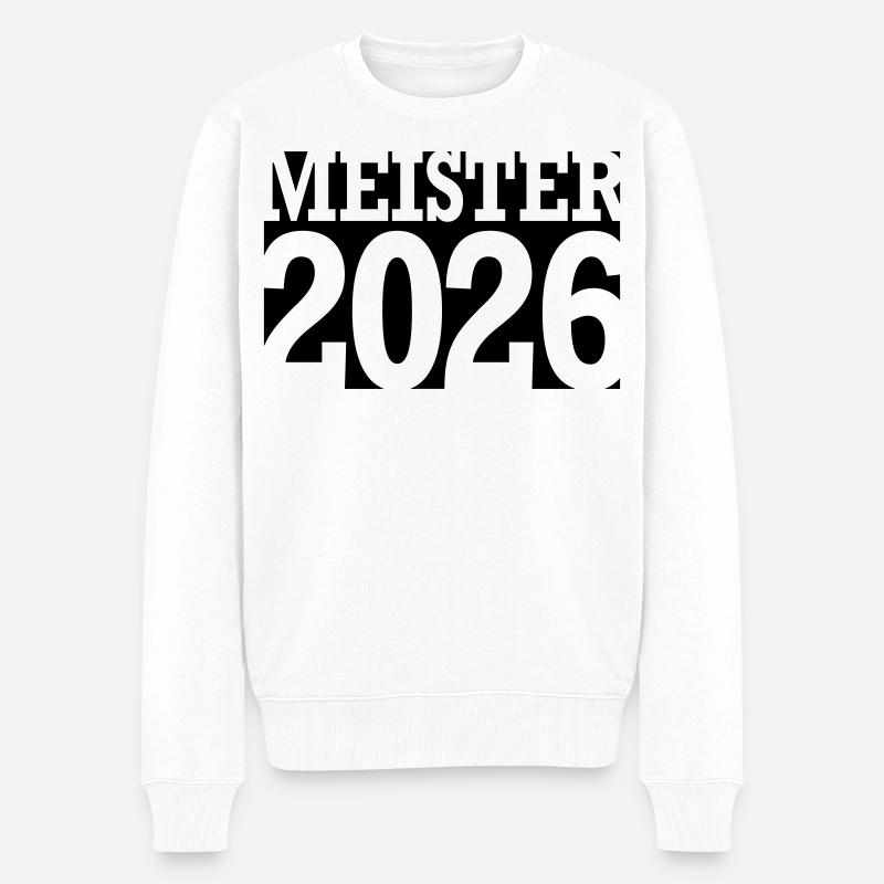 Meister 2026 Meisterschaft - Männer Premium Bio Pullover - Weiß