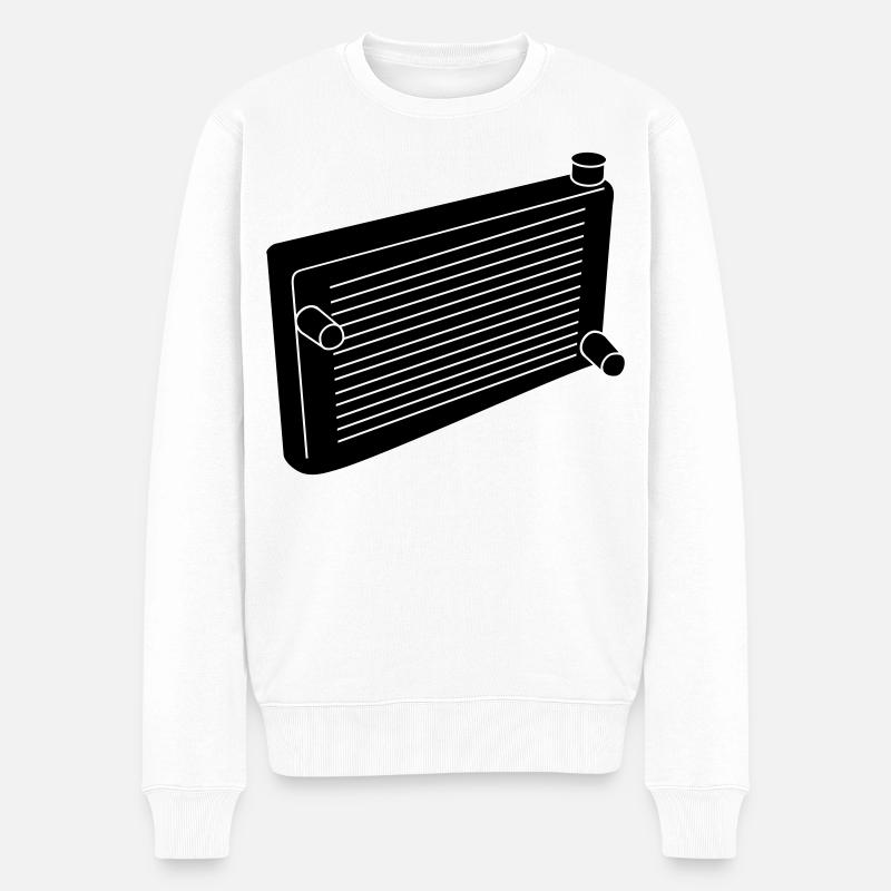 Radiatore_del_motore_m1 - Männer Premium Bio Pullover - Weiß