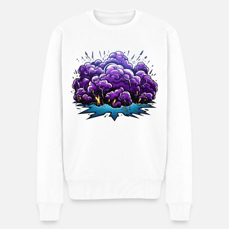 Bang du Nuage Pourpre - Pull Premium bio Homme - blanc