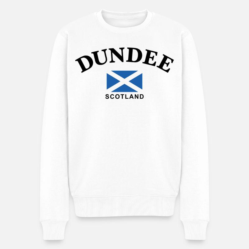 Dundee, Écosse - Pull Premium bio Homme - blanc