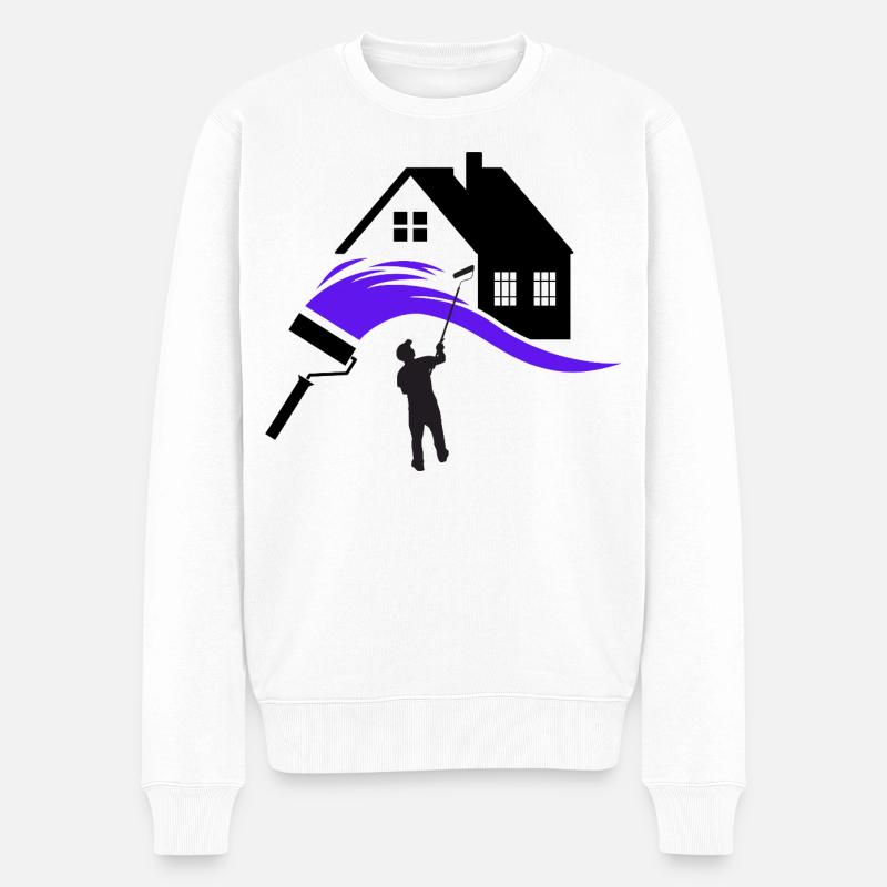 Peintre - Pull Premium bio Homme - blanc