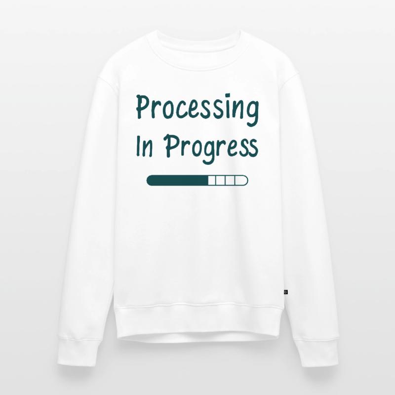Processing In Progress Loading Bar Statement Men's Premium Organic Jumper
