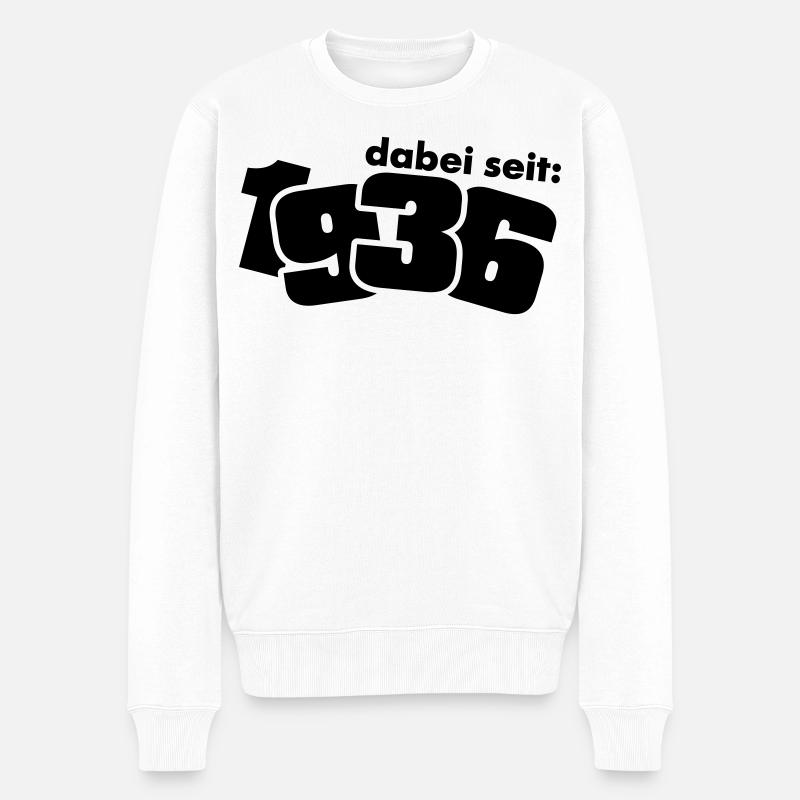 Dabei seit 1936 - Männer Premium Bio Pullover - Weiß