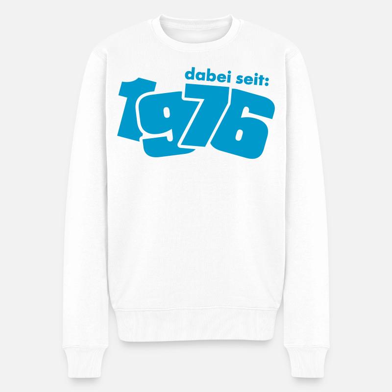 Né en 1976 - Pull Premium bio Homme - blanc