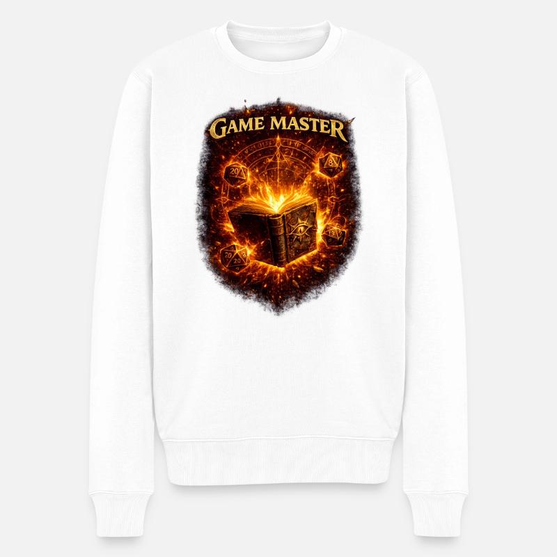 Game Master Fantasy RPG D20 Shirt - Männer Premium Bio Pullover - Weiß