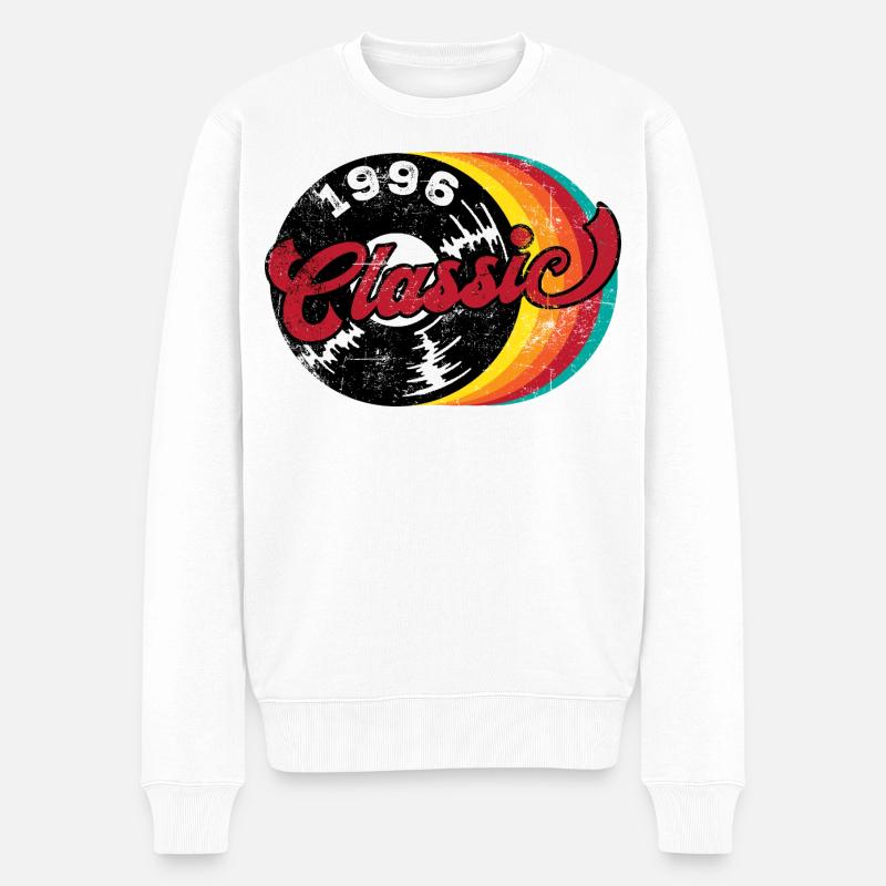 Vinyle Classic Music 1996 - Pull Premium bio Homme - blanc