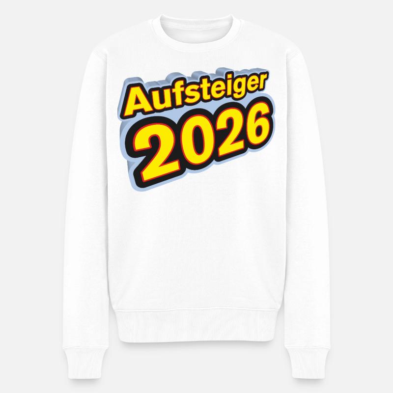 Aufsteiger 2026 Aufstieg - Männer Premium Bio Pullover - Weiß