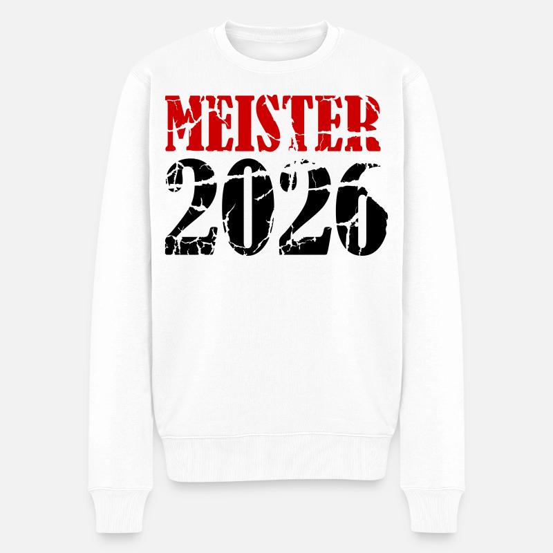 Meister 2026 Meisterschaft - Männer Premium Bio Pullover - Weiß