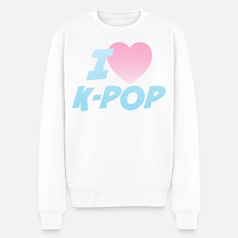 J’adore la K-pop - Pull Premium bio Homme - blanc
