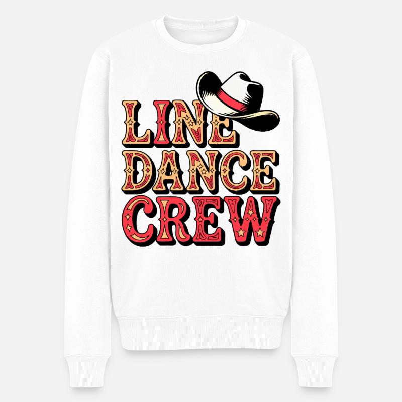 Line Dance Team - Männer Premium Bio Pullover - Weiß