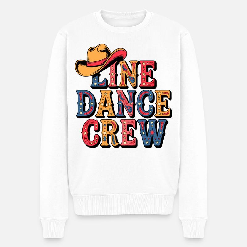Line Dance Team - Männer Premium Bio Pullover - Weiß