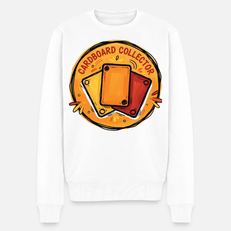Legendärer Sammler-Sammelkartenordner - Männer Premium Bio Pullover - Weiß