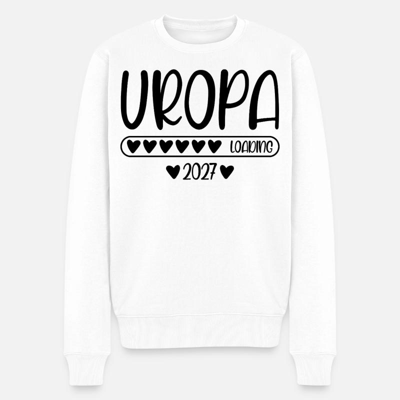 Uropa 2027 loading - Männer Premium Bio Pullover - Weiß
