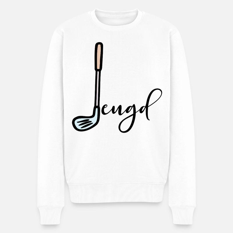 Jugendgolfer Jugend - Männer Premium Bio Pullover - Weiß