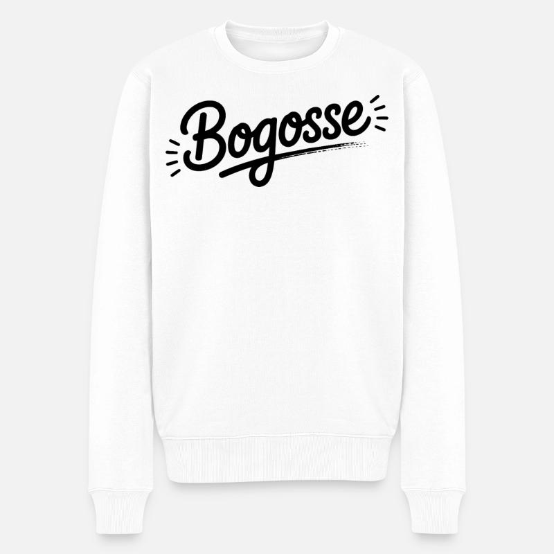 Bogosse - Männer Premium Bio Pullover - Weiß