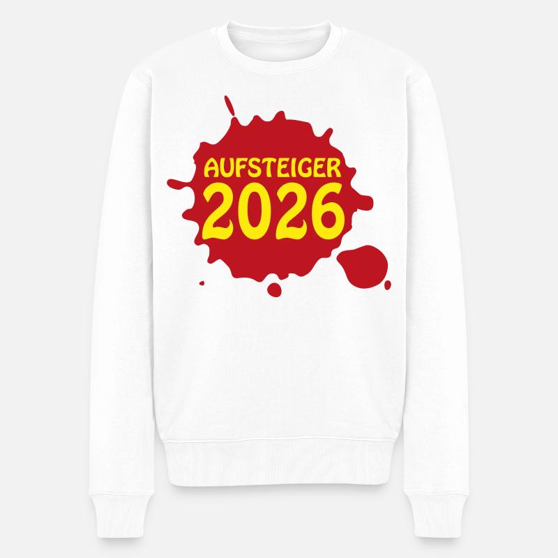 Aufsteiger 2026 Aufstieg - Männer Premium Bio Pullover - Weiß