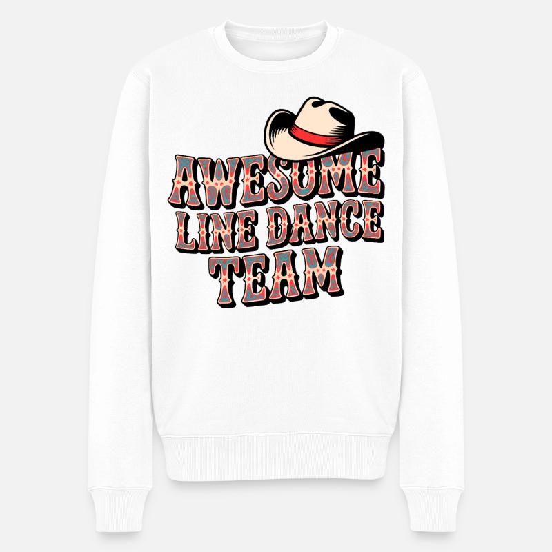 Équipe de danse en ligne incroyable - Pull Premium bio Homme - blanc