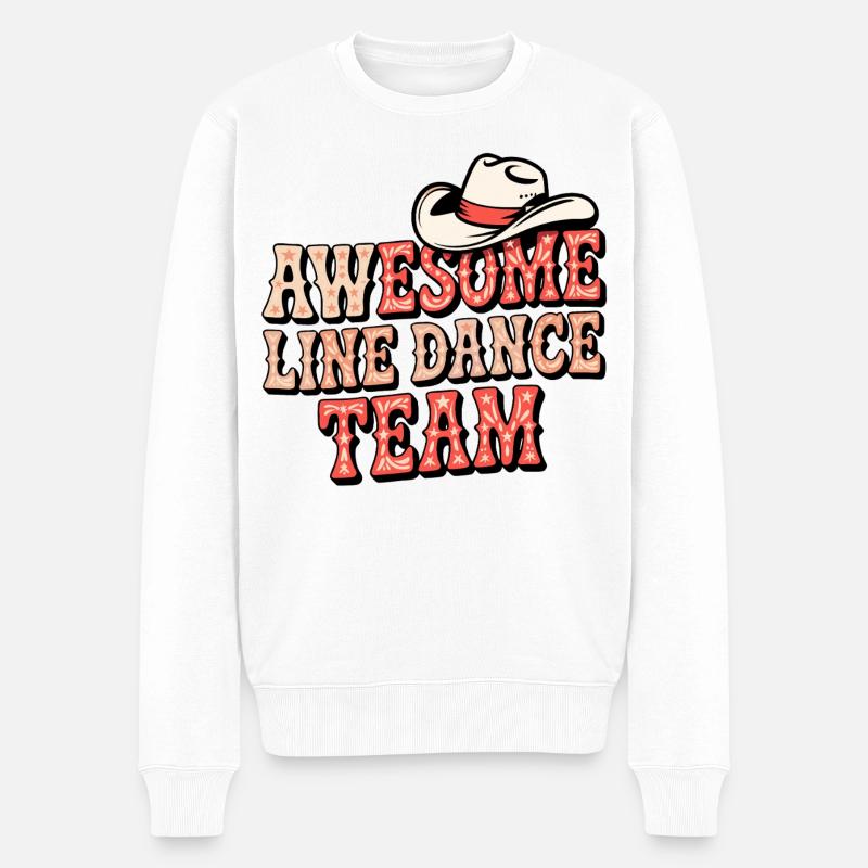 Équipe de danse en ligne incroyable - Pull Premium bio Homme - blanc