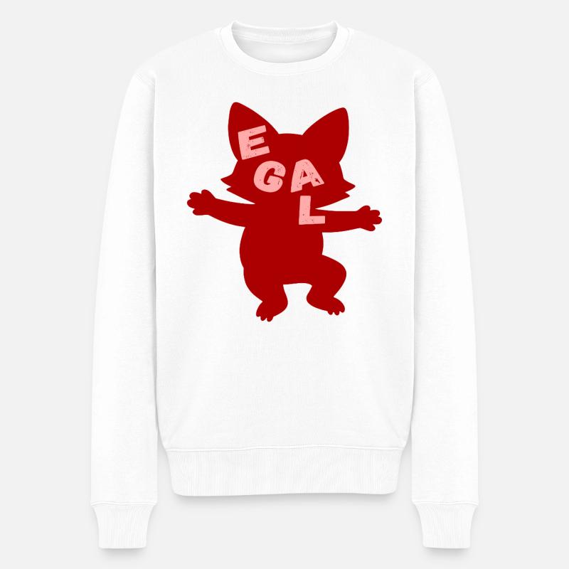 Fuchs Peu importe la légèreté - Pull Premium bio Homme - blanc