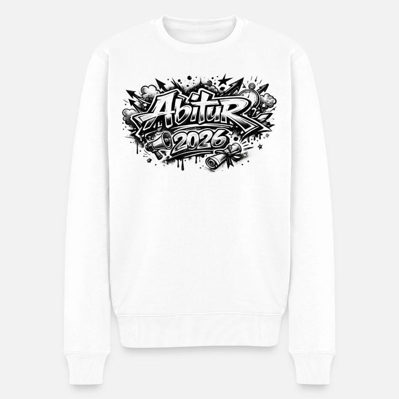 Graffiti 2026 Spray Art - Pull Premium bio Homme - blanc