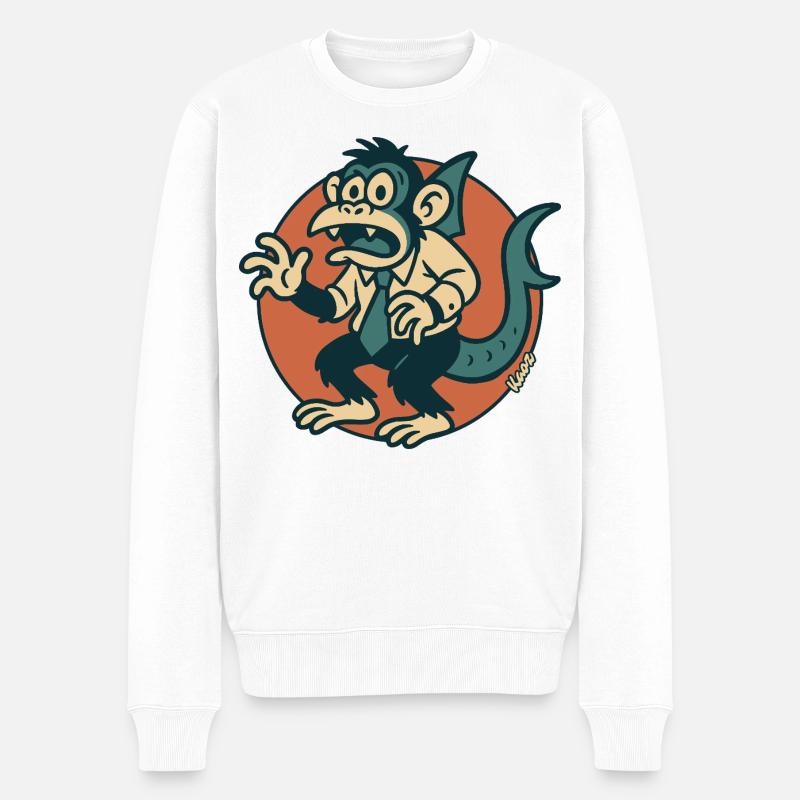 Singe d’entreprise - Pull Premium bio Homme - blanc