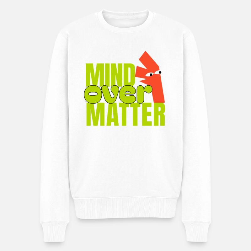 Mind Over Matter  - Pull Premium bio Homme - blanc