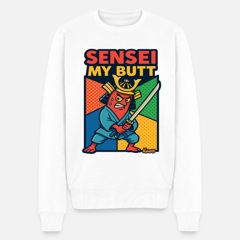 Sensei Mon Samouraï Derrière - Pull Premium bio Homme - blanc
