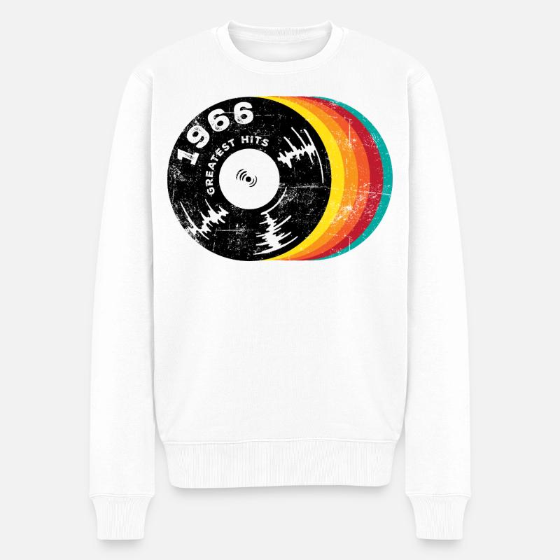 Greatest Hits 1966 - Männer Premium Bio Pullover - Weiß