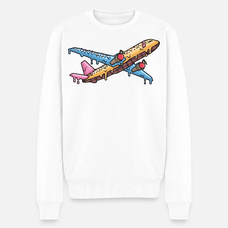 Aviateur d’avion Glace Enfants Garçons Pilote - Pull Premium bio Homme - blanc
