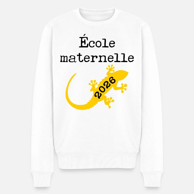 École Maternelle 2026 - Pull Premium bio Homme - blanc