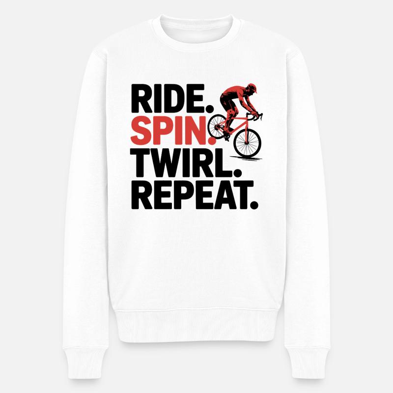 Ride as Art - Pull Premium bio Homme - blanc
