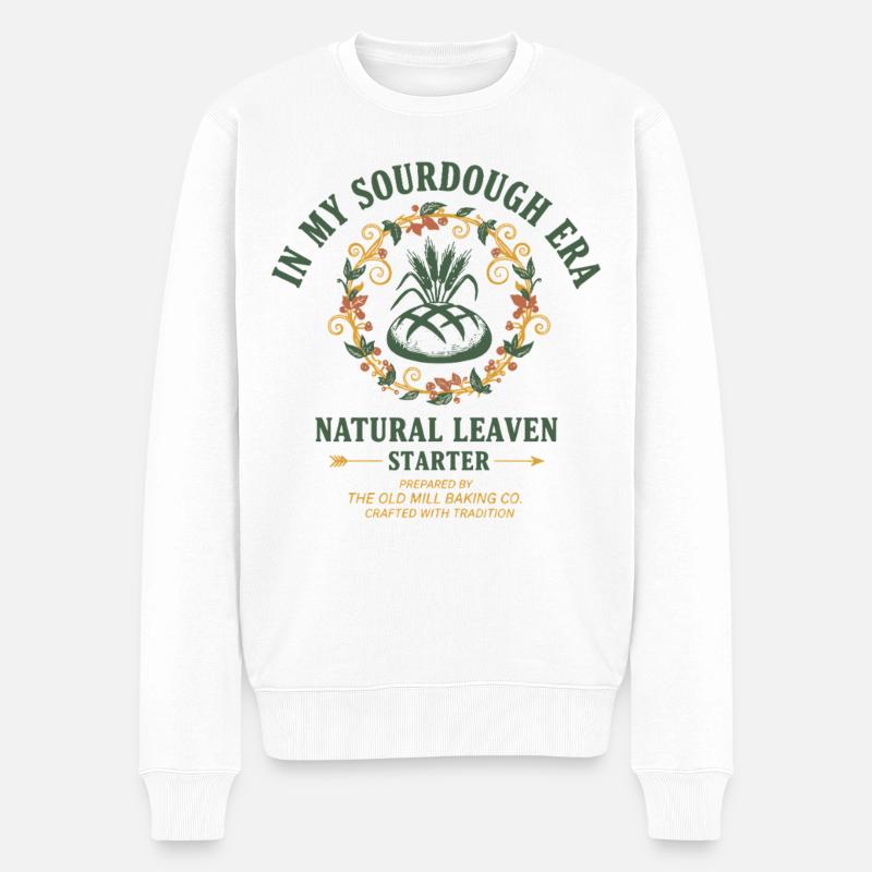 Le levain à mon époque - Pull Premium bio Homme - blanc