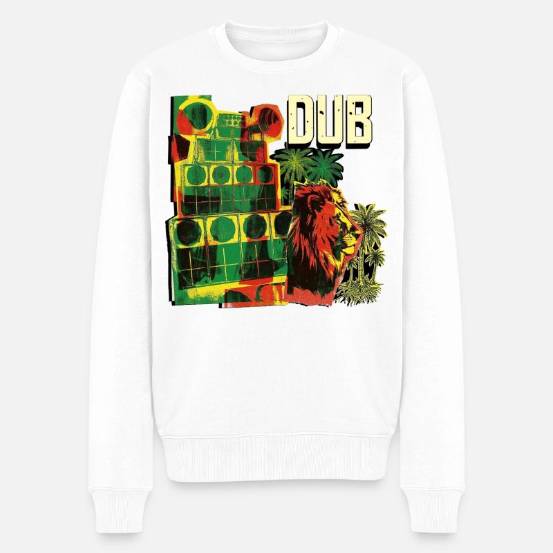 Dub Reggae Soundsystem Session - Pull Premium bio Homme - blanc