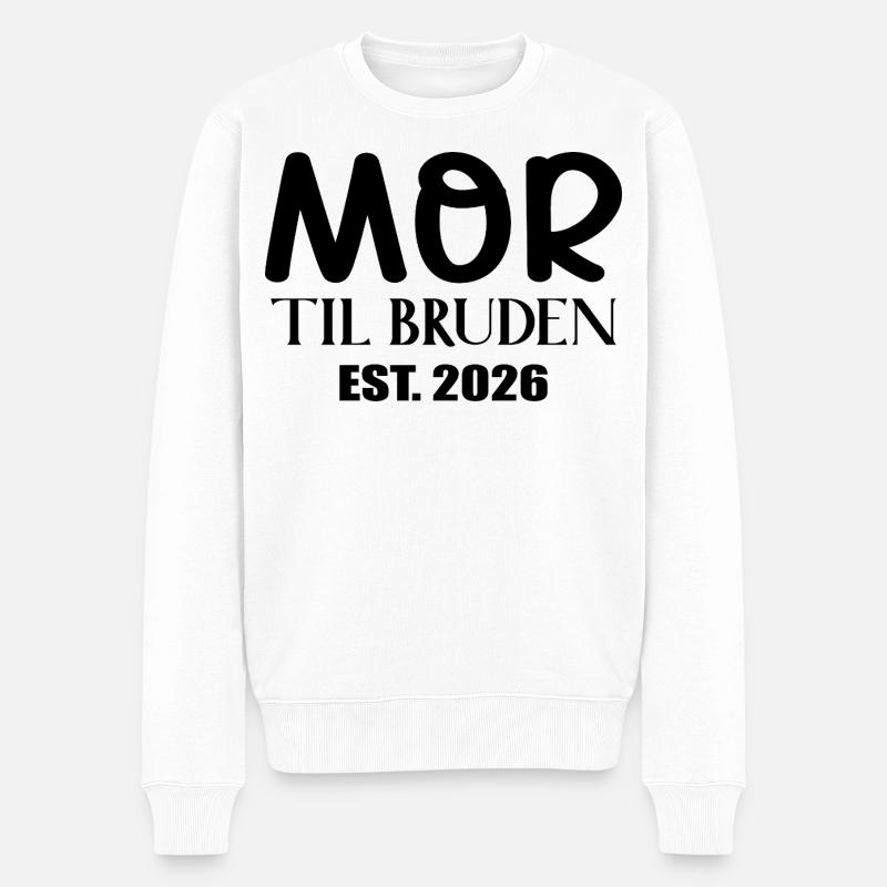 Mère de la Mariée 2026 - Pull Premium bio Homme - blanc