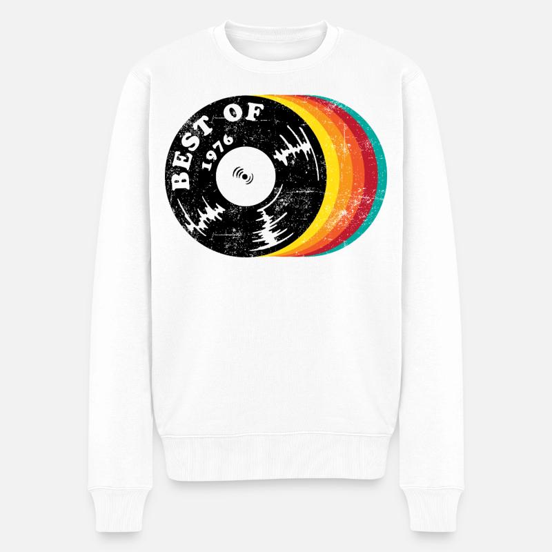 Best of 1976 - Männer Premium Bio Pullover - Weiß
