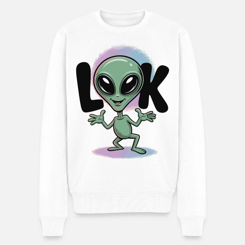 T-shirt extraterrestre Look Comic Space - Pull Premium bio Homme - blanc