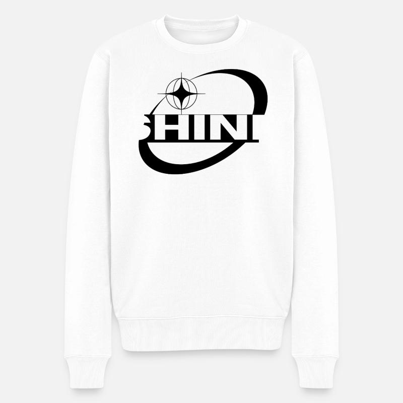Shine Y2K - Pull Premium bio Homme - blanc