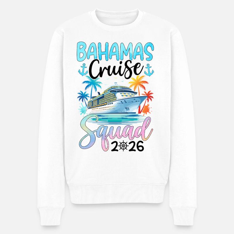 Bahamas Cruise Squad 2026 - Männer Premium Bio Pullover - Weiß