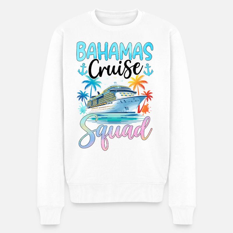 Bahamas Cruise Squad - Männer Premium Bio Pullover - Weiß