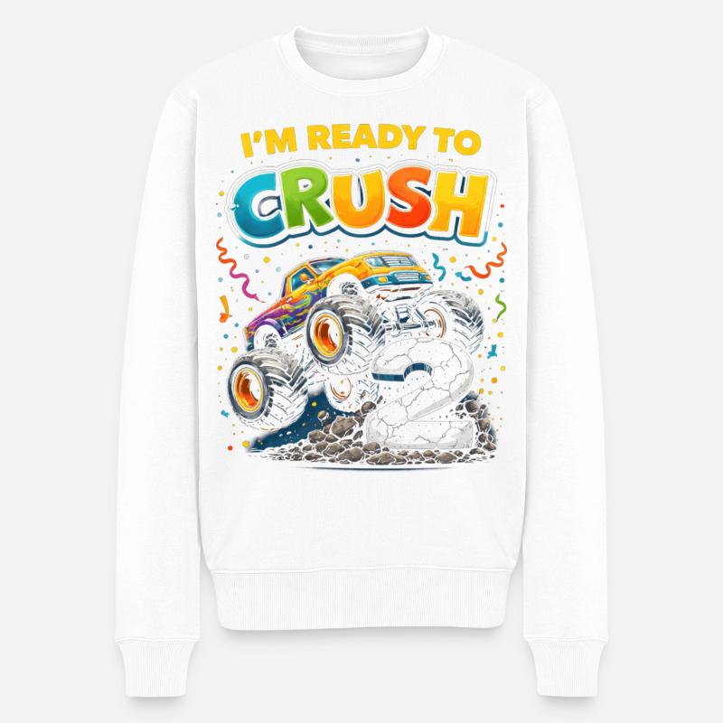 Bereit zum Crush 2 - Männer Premium Bio Pullover - Weiß