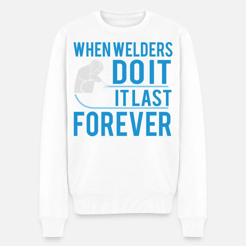 Quand les soudeurs le font... - Pull Premium bio Homme - blanc