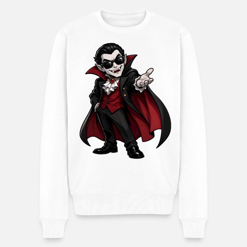 Vampire - Men's Premium Organic Jumper - white