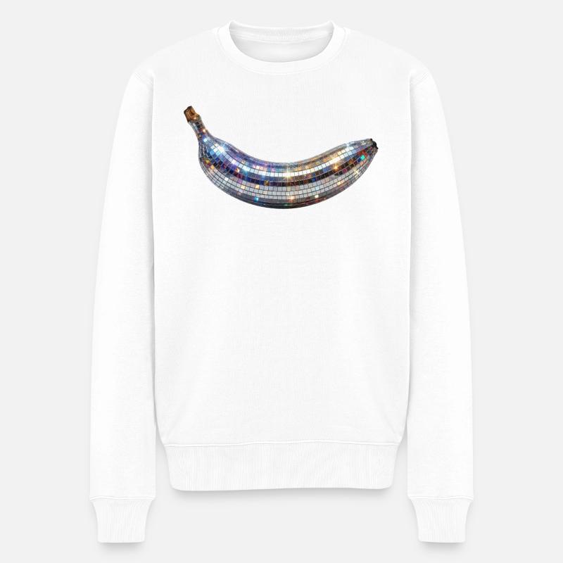 Disco Banana - Pull Premium bio Homme - blanc
